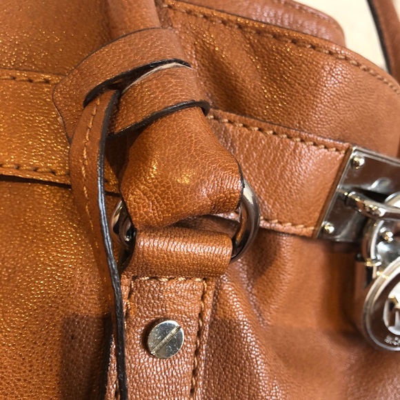 Michael Kors Hamilton Brown/Caramel Handbag -Tote - Picture 13 of 16